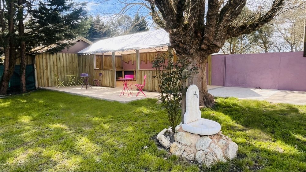 L'espace commun du camping GCA, aire naturelle de camping en Gironde