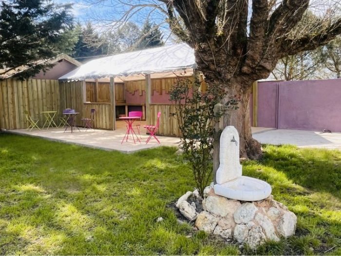 L'espace commun du camping GCA, aire naturelle de camping en Gironde